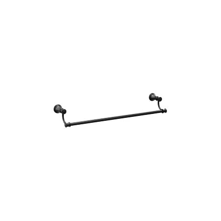 Moen Belfield 24in Towel Bar in Matte Black YB6424BL